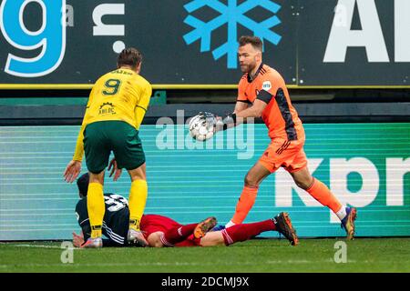 SITTARD, Paesi Bassi. 22 novembre 2020. Calcio, eredivisie olandese, stagione 2020/2021, portiere di Feyenoord Nick Marsman durante la partita Fortuna Sittard - Feyenoord Credit: Pro Shots/Alamy Live News Foto Stock