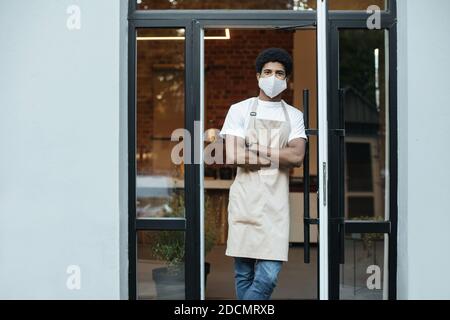 Bar di apertura e nuovo normale dopo covid-19 quarantena Foto Stock