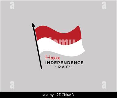 Logo Symbol Happy Independence day. Design per striscioni, sfondo. Foto Stock