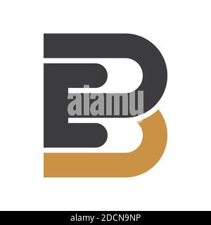 Lettera iniziale logo eb o modello di disegno vettoriale del logo BE Illustrazione Vettoriale