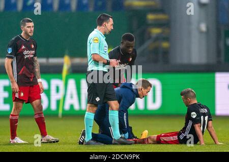 SITTARD, Paesi Bassi. 22 novembre 2020. Calcio, eredivisie olandese, stagione 2020/2021, giocatore di Feyenoord Bryan Lissen durante la partita Fortuna Sittard - Feyenoord Credit: Pro Shots/Alamy Live News Foto Stock