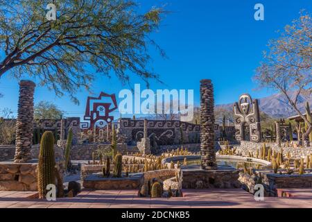 Oggetto 'Dio Sol' o Dio Sole', Museo de la Pachamama, Amaichá del Valle, Provincia Tucamán, Argentina Nord-Ovest, America Latina Foto Stock