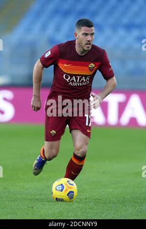 Roma, Italia. 22 novembre 2020. Roma, Italia - 22/11/2020: JORDAN VERETOUT (ROMA) in azione durante la Serie A campionato italiano COME ROMA vs PARMA CALCIO 1913 allo Stadio Olimpico di Roma. Credit: Agenzia fotografica indipendente/Alamy Live News Foto Stock