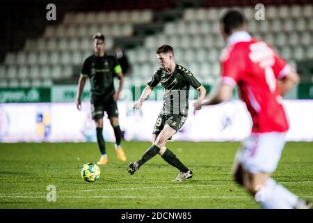 Vejle, Danimarca. 22 novembre 2020. Morten Frendrup (19) di Brondby SE visto durante la 3F Superliga partita tra Vejle Boldklub e Brondby SE a Vejle Stadion a Vejle. (Photo Credit: Gonzales Photo/Alamy Live News Foto Stock