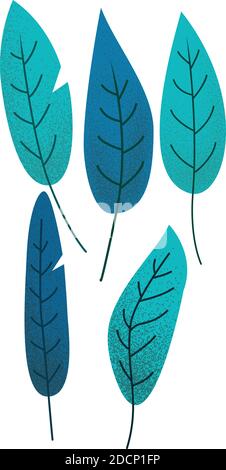 Set di copertine creative a tema tropicale. Composizioni colorate di foglie di palma e motivi mezzitoni. Modelli di disegno geometrico con posizione per il testo. Piatto Illustrazione Vettoriale