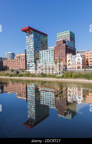 Colorium, Düsseldorf Medienhafen Foto Stock