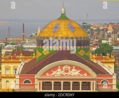 Amazon Theatre, Opera House, Manaus, Brasile Foto Stock