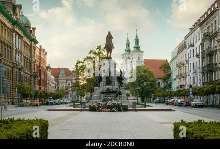 Cracovia, Polonia - 11 maggio 2020: Tomba del Milite Ignoto in piazza Jan Matejko a Cracovia, Polonia Foto Stock