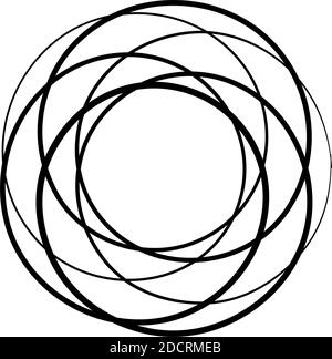 Curlicue, Loop Shapes, Elements Vector Illustration - Stock Vector Illustration, clip-art Illustrazione Vettoriale