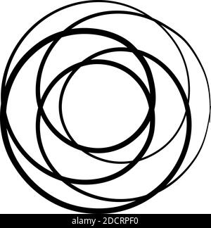 Curlicue, Loop Shapes, Elements Vector Illustration - Stock Vector Illustration, clip-art Illustrazione Vettoriale