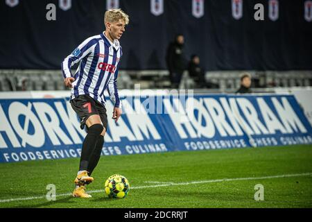 Aarhus, Danimarca. 22 novembre 2020. Albert Groenbaek (7) di AGF visto durante la partita 3F Superliga tra Aarhus GF e FC Midtjylland al Ceres Park ad Aarhus. (Photo Credit: Gonzales Photo/Alamy Live News Foto Stock