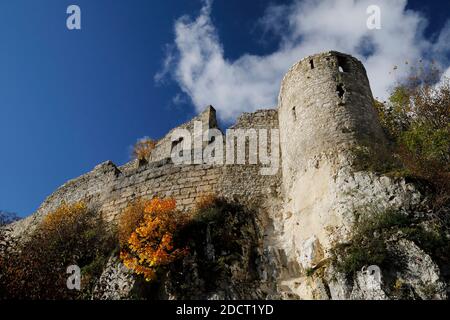 Rovine hohenurach a Bad Urach, alb sveva, germania Foto Stock