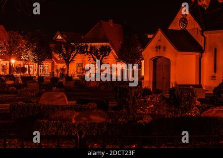 Holm, quartiere abitativo tradizionale di pescatori, città di Schleswig, regione di Schlei, Mar Baltico, Schleswig-Holstein, Germania del Nord, Europa centrale Foto Stock