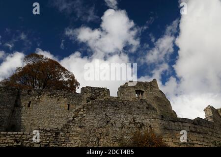 Rovine hohenurach a Bad Urach, alb sveva, germania Foto Stock