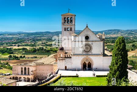 Basilica di San Francesco d'Assisi in Italia Foto Stock