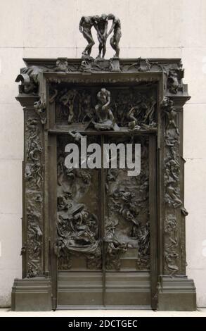 Auguste Rodin (1840-1917). Scultore francese. Le porte dell'Inferno, ca.1880-1890. Bronzo. Museo Rodin. Parigi. Francia. Foto Stock