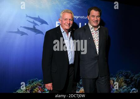 Keith Scholey e Alastair Fothergill partecipano alla prima edizione Blue Paris alla Bibliotheque Mk2 il 20 marzo 2018 a Parigi, Francia. Foto di Laurent Zabulon/ABACAPRESS.COM Foto Stock