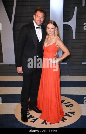 David Lee, Caroline Wozniacki partecipa al Vanity Fair Oscar Party 2018 ospitato da Radhika Jones al Wallis Annenberg Center for the Performing Arts il 4 marzo 2018 a Beverly Hills, Los angeles, CA, USA. Foto di DN Photography/ABACAPRESS.COM Foto Stock