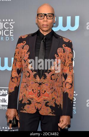 RuPaul partecipa al 23° Premio annuale Critics' Choice al Barker Hangar il 11 gennaio 2018 a Santa Monica, Los Angeles, California, USA. Foto di Lionel Hahn/ABACAPRESS.COM Foto Stock