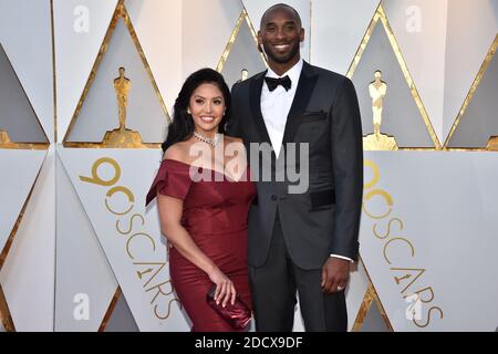 Vanessa Laine Bryant (L) e Kobe Bryant in arrivo per il 90° Oscar (Academy Awards) che si è tenuto presso il Dolby Theatre di Los Angeles, California, USA, il 4 marzo 2018. Foto di Lionel Hahn/ABACAPRESS.COM Foto Stock