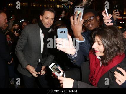 Hugh Jackman ha partecipato alla prima "The Greatest Showman" di Parigi al Cinema Gaumont Opera Capucines di Parigi, in Francia, il 17 gennaio 2018. Foto di Jerome Domine/ABACAPRESS.COM Foto Stock