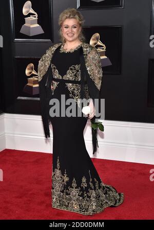 Kelly Clarkson partecipa al 60° premio annuale GRAMMY al Madison Square Garden il 28 gennaio 2018 a New York City, NY, USA. Foto di Lionel Hahn/ABACAPRESS.COM Foto Stock