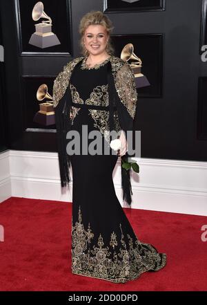 Kelly Clarkson partecipa al 60° premio annuale GRAMMY al Madison Square Garden il 28 gennaio 2018 a New York City, NY, USA. Foto di Lionel Hahn/ABACAPRESS.COM Foto Stock