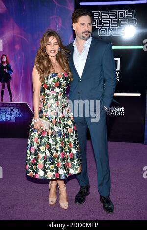 Joe Manganiello, Sofia Vergara partecipa alla Premiere di Warner Bros Pictures "Ready Player One" al Dolby Theatre il 26 marzo 2018 a Los Angeles, California, USA. Foto di Lionel Hahn/ABACAPRESS.COM Foto Stock