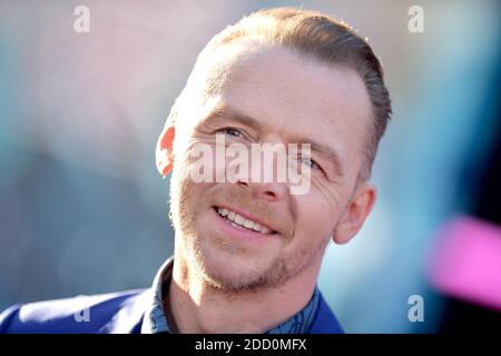 Simon Pegg partecipa alla prima di Warner Bros. Pictures "Ready Player One" al Dolby Theatre il 26 marzo 2018 a Los Angeles, California, USA. Foto di Lionel Hahn/ABACAPRESS.COM Foto Stock