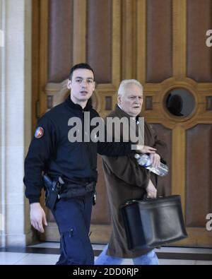 Il criminale venezuelano Ilich Ramirez Sanchez, alias Carlos, arriva al suo processo di appello al tribunale di Parigi per il bombardamento mortale del 1974 presso il negozio Publicis Paris più di 40 anni fa. 6 marzo 2018. Foto di Patrice Pierrot/Avenir Pictures/ABACAPRESS.COM Foto Stock