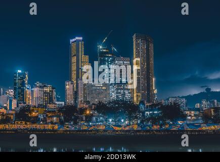 Lo Skyline di Makati Foto Stock