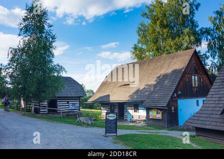 Hlinsko v Cechach: Vysocina museo all'aperto, casa colonica degli altopiani Boemia-Moravi in , Pardubicky, Regione Pardubice, Regione Pardubitzer, Ceco Foto Stock