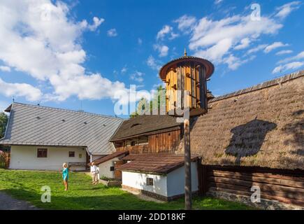 Hlinsko v Cechach: Vysocina museo all'aperto, casa colonica degli altopiani Boemia-Moravi in , Pardubicky, Regione Pardubice, Regione Pardubitzer, Ceco Foto Stock