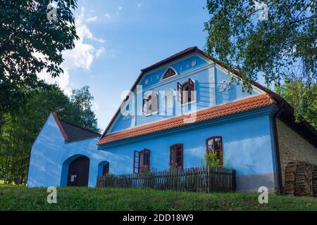 Hlinsko v Cechach: Vysocina museo all'aperto, casa colonica degli altopiani Boemia-Moravi in , Pardubicky, Regione Pardubice, Regione Pardubitzer, Ceco Foto Stock