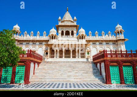 Jahwant Thada mausoleum in Jodhpur città, nel Rajasthan stato di India Foto Stock