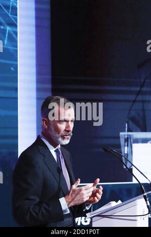 Madrid, Spagna. 26 Ottobre 2020. 26-10-2020 Madrid King Felipe durante la cerimonia di apertura del 23° congresso nazionale dell'economia familiare (Congreso Nacional de la Empresa Familiar) presso la Casa America di Madrid. ' PPE/Thorton //PICTUREPRESSEUROPE 18120007/2010261815/Credit:PPE/SIPA/2010261816 Credit: CORDON PRESS/Alamy Live News Foto Stock