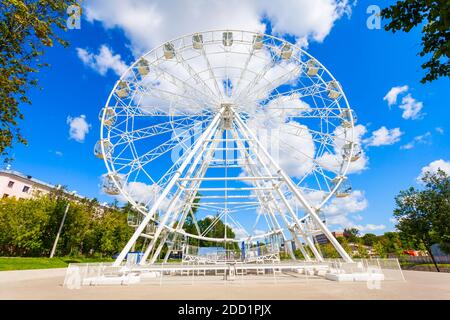 Ruota panoramica nel centro di Ivanovo, anello d'Oro della Russia Foto Stock
