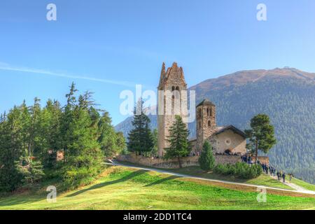 San Gian, Celerina, Grigioni, Svizzera, Europa Foto Stock