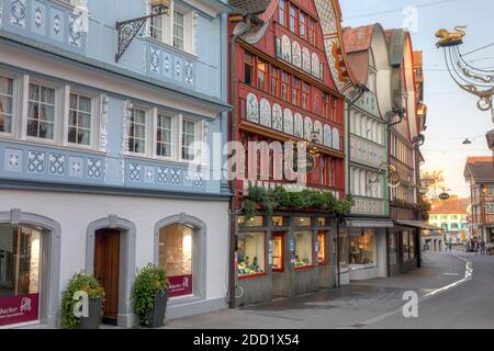 Appenzell, Appenzell Innerrhoden, Svizzera, Europa Foto Stock