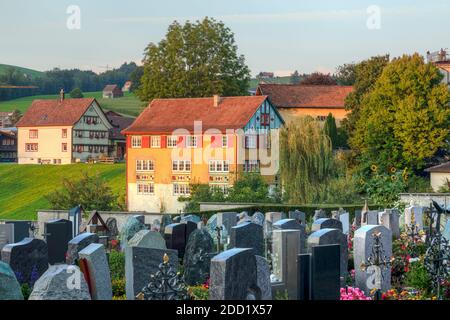 Appenzell, Appenzell Innerrhoden, Svizzera, Europa Foto Stock