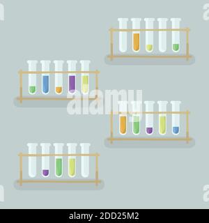 Provette - illustrazione vettoriale Illustrazione Vettoriale