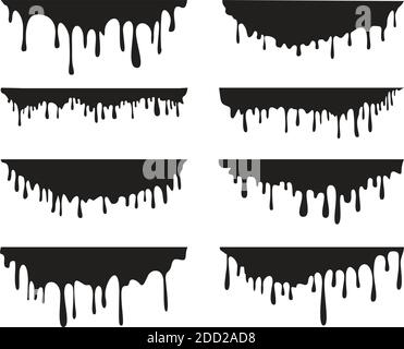 Nero splash isolato su sfondo trasparente. Illustrazione vettoriale su sfondo trasparente. Icona Imposta. Illustrazione Vettoriale