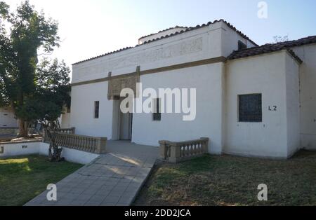 Glendale, California, USA 18 novembre 2020 UNA visione generale dell'atmosfera del Mausoleo occidentale al Grand View Memorial Park dove attrice Edna Purviance, attore Lafe McKee, attore Harry Langdon, attore Clarence Wilson, regista Gus Meins, attrice Helen Ford, attore Oscar Beregi Jr., L'attore Leo G. Carroll si trova il 18 novembre 2020 al numero 1341 di Glenwood Road a Glendale, California, USA. Foto di Barry King/Alamy Stock foto Foto Stock