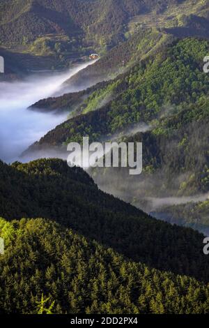 Ad ovest di henan funiu al mattino Foto Stock