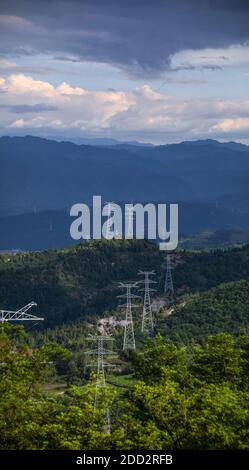 Distretto di Funiu delle reti elettriche rurali henan occidentali Foto Stock