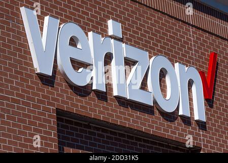 Negozio Verizon Wireless a Metro Atlanta, Georgia. (STATI UNITI) Foto Stock