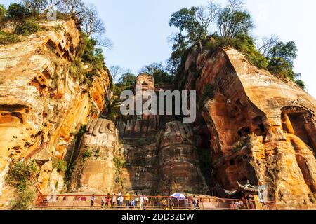 Chengdu nel Buddha gigante di sichuan leshan Foto Stock