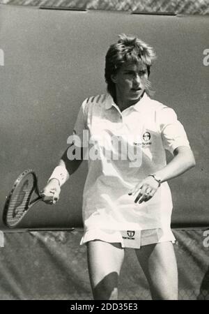 Tennista italiano Laura Golarsa, anni ottanta Foto Stock