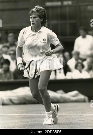 Tennista italiano Laura Golarsa, anni ottanta Foto Stock