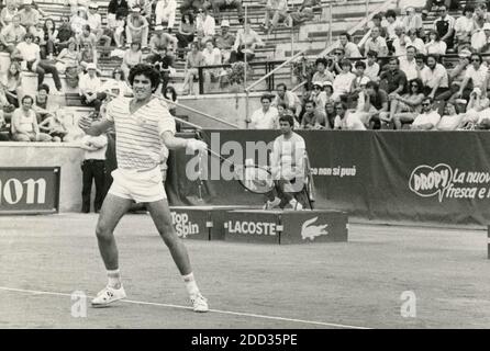 Il tennista ecuadoriano Andres Gomez, anni ottanta Foto Stock